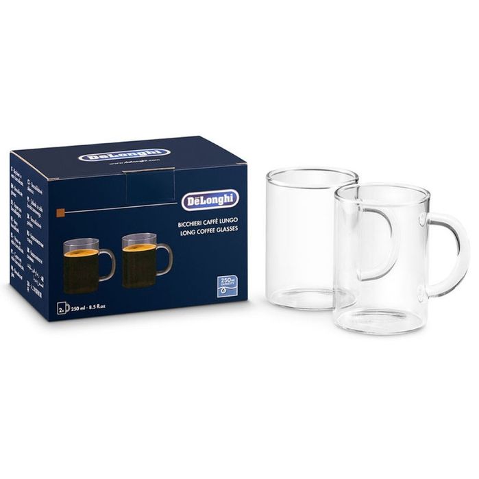Набор кружек Delonghi , 250 мл, стекло, 2 шт.