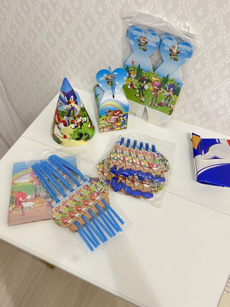 Продам для детского праздника в стиле Соник Sonic день рождения