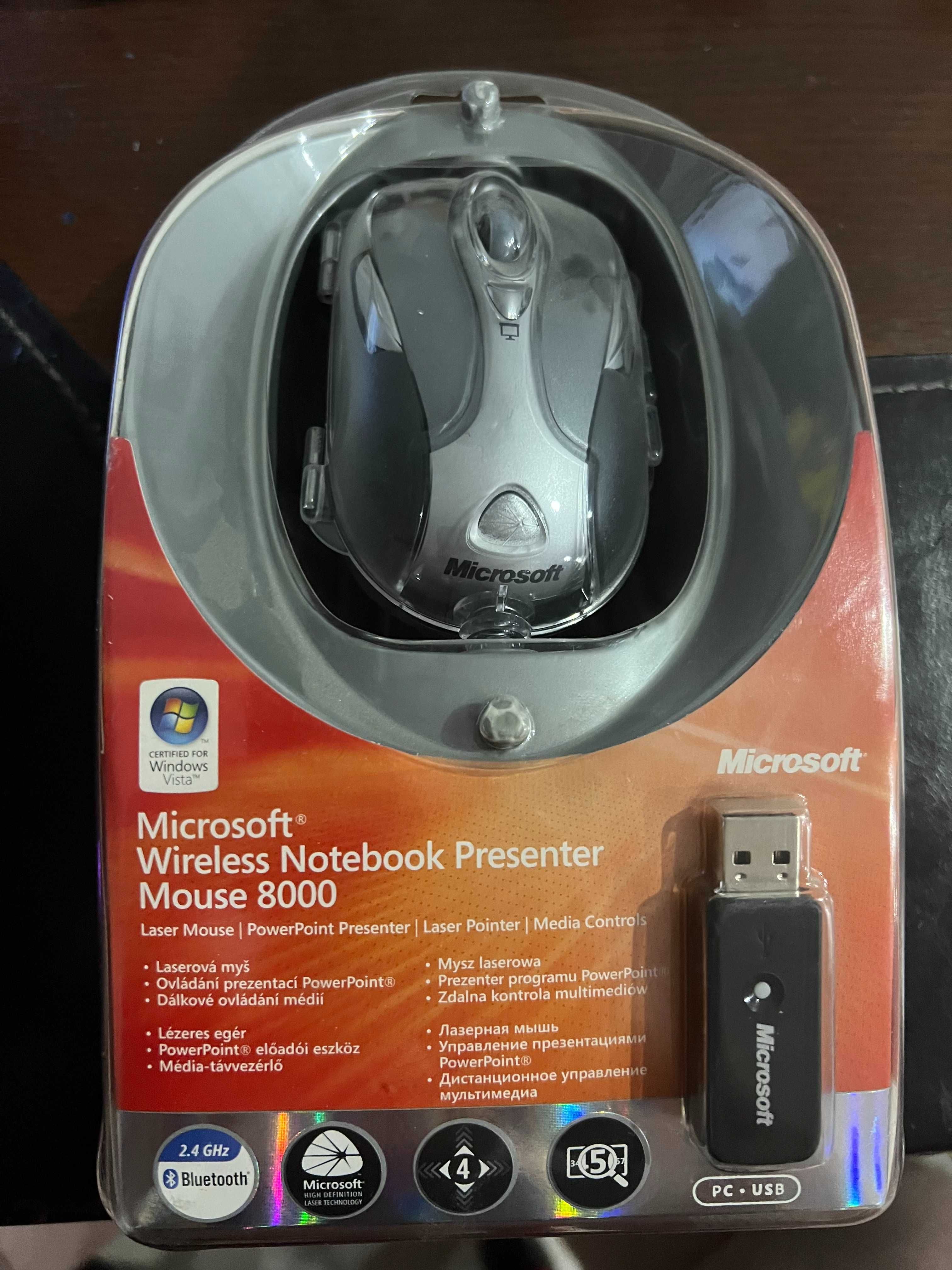 Беспроводная мышь Microsoft Wireless Notebook Presenter Mouse 8000