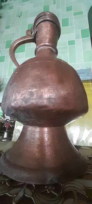 Кувшин Старинный Медный  Большой  в Хорошем Состоянии !