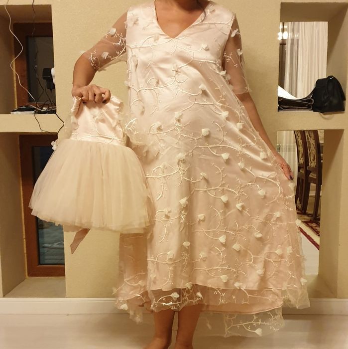 Парные платья мама и доча