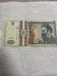Bancnota 500 lei Constantin Brancusi