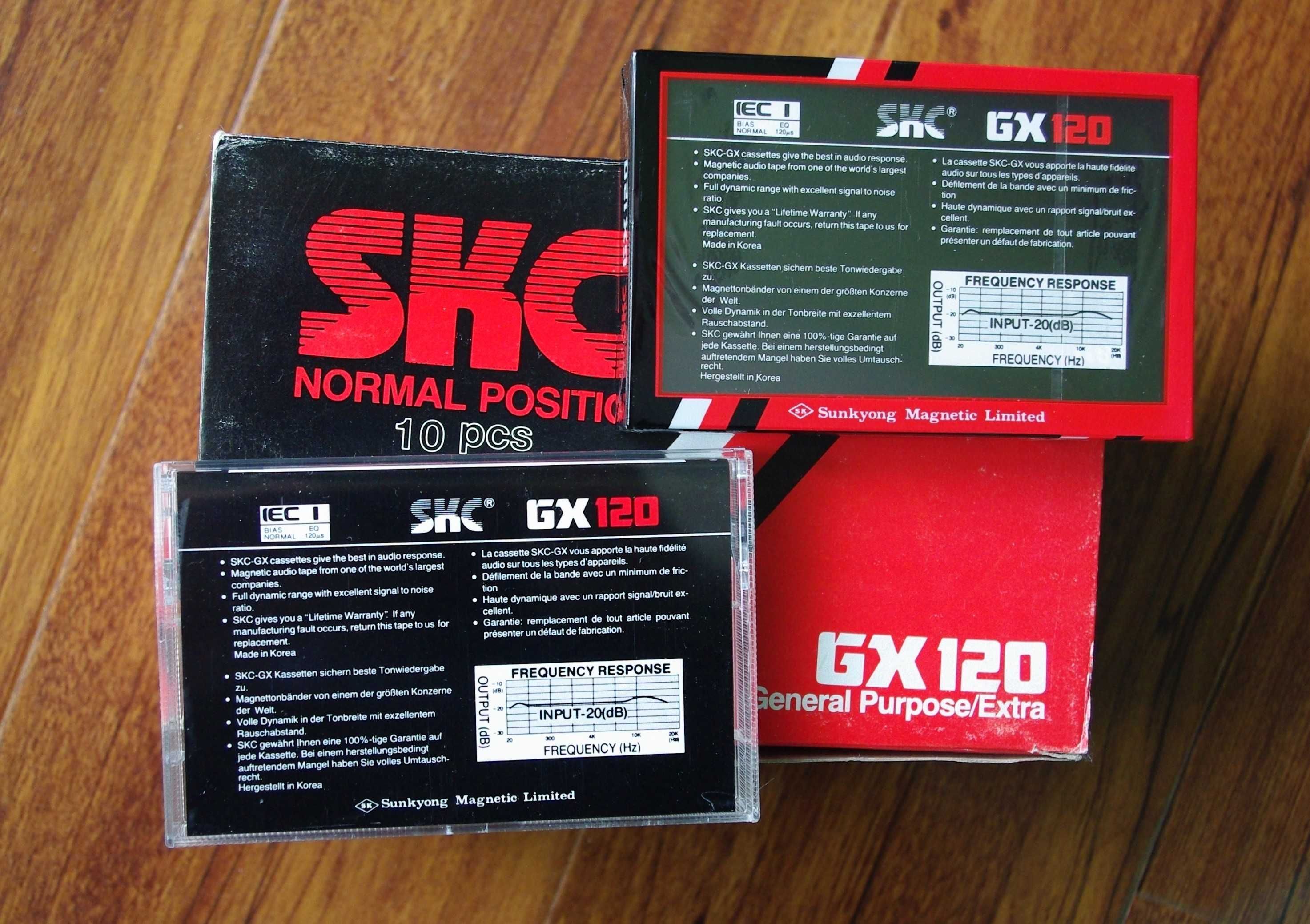 10x SKC GX120 casete audio sigilate