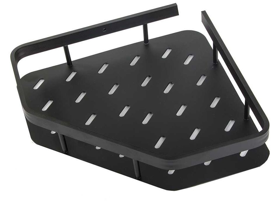 Стилна ъглова етажерка за баня или кухня без дупчене