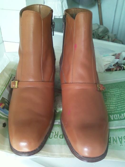 Cizme barbati noi, piele naturala, marimea 41.