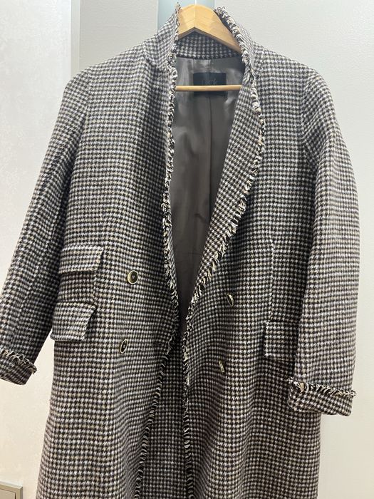 Пальто женское демисезонное, в клетку