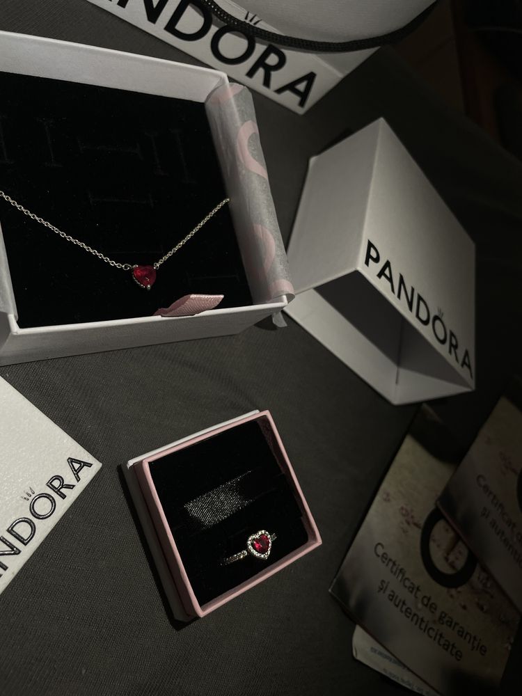 Colier si inel pandora (marime inel 52)