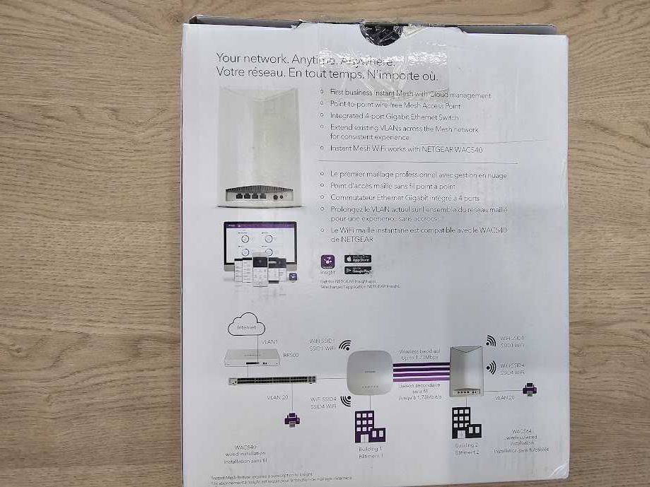 Рутер Netgear WAC564, 3000 Mbps, 2.4GHz / 5GHz, 6x вътрешни антени