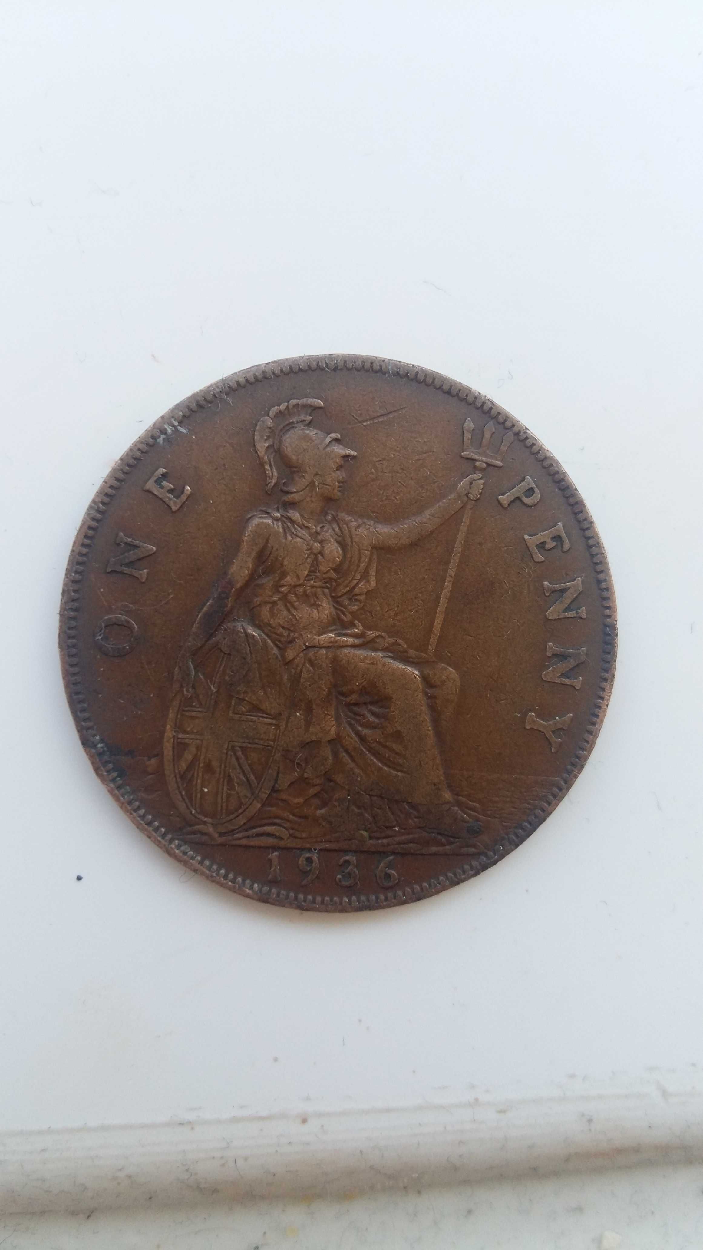 Монета 1 Penny 1936