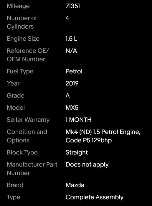 Motor Mazda 1.5 Skyactiv-G P5 / P5-VPS / P5-VPR – 129 CP – Mazda MX-5