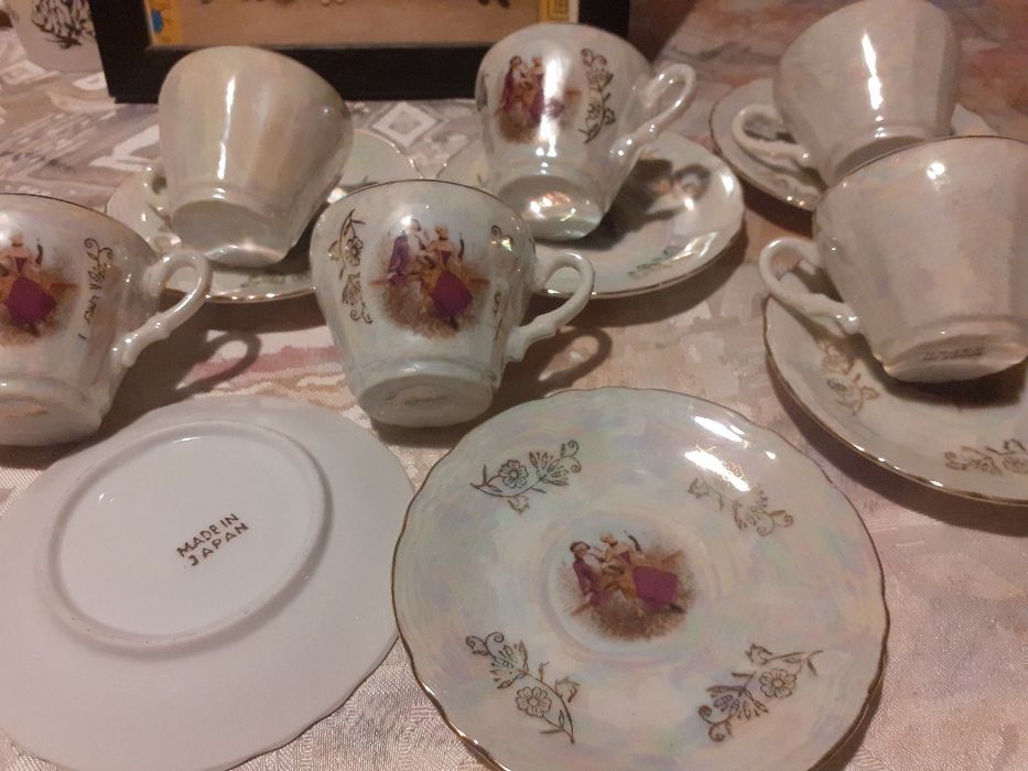 Doua Seturi pretioase   de ceai de ceramica fina japoneza