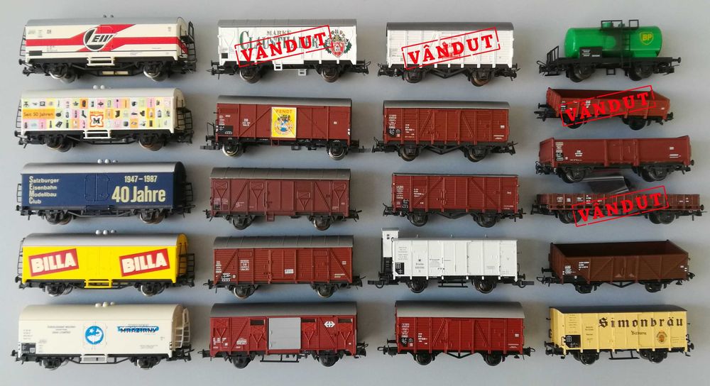 Vagoane trenulet electric H0, Roco, etc