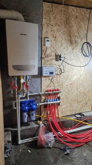 Установка газового котла. Пеш орнату.