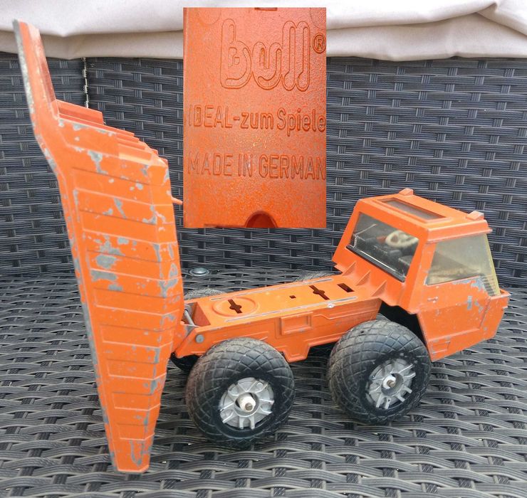 Jucarie metal camion IDEAL BULL vintage mare 25/10 cm toy colectionari
