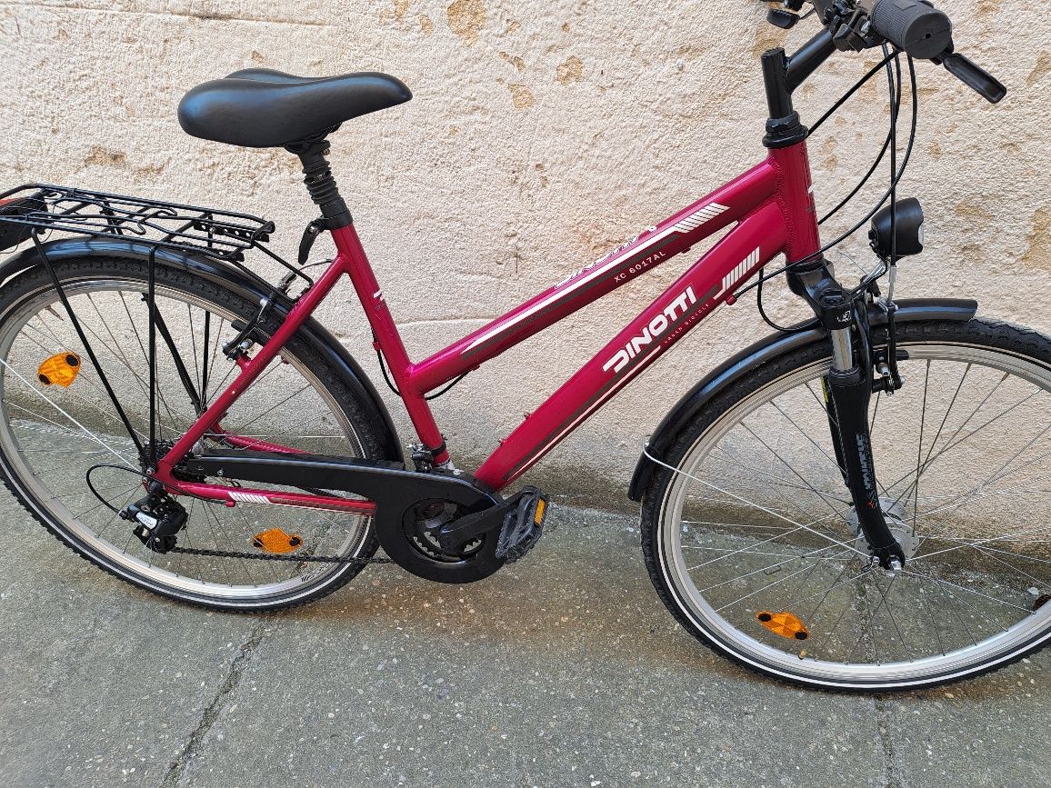 Bicicleta damă aluminiu Dinoti pe 28