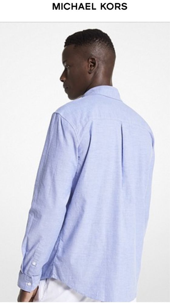 Stretch Cotton Shirt Michael Kors/ Masura L/ Culoare Bleu Royal