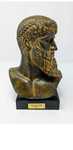 Bust Poseidon , statuie din gips,  pe suport ,