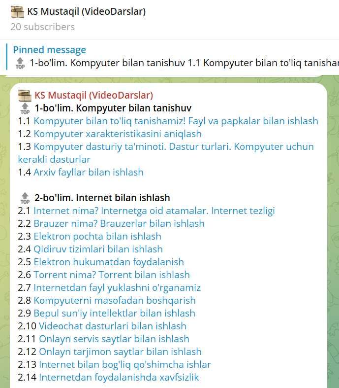 150 ming so'mga Kompyuter Savodxonligi bo'yicha to'liq videokurs!