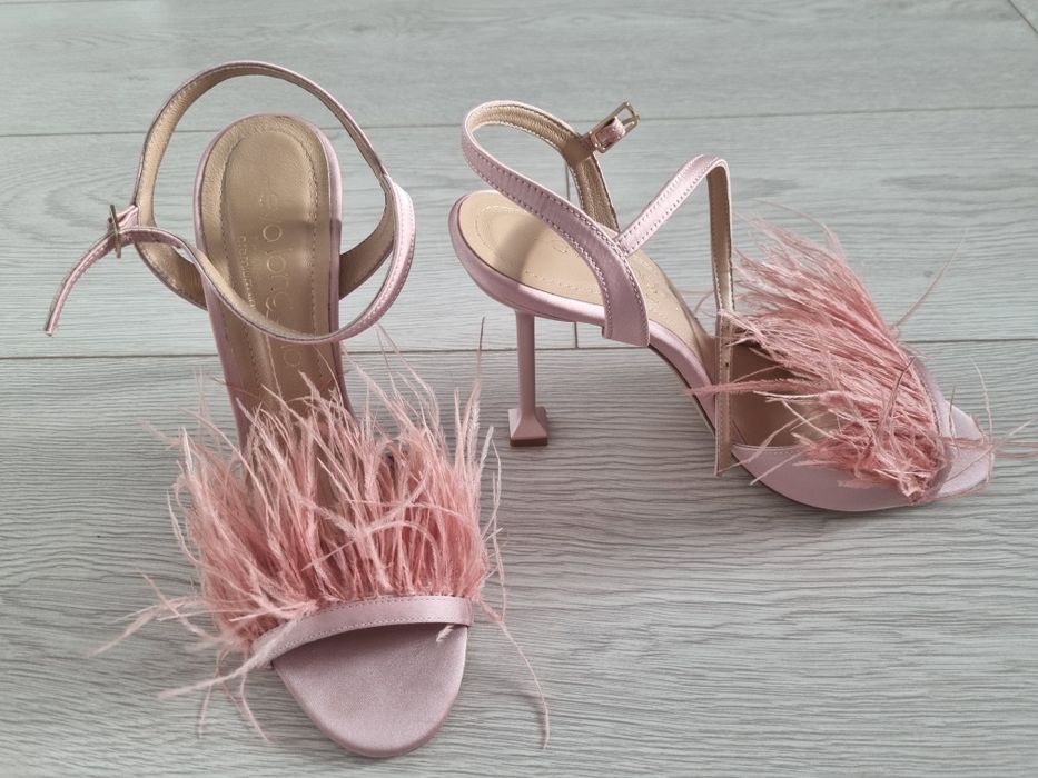 Sandale Eva Longoria roz