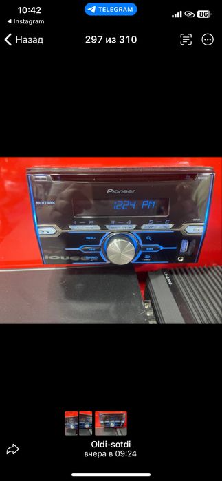 Pioneer FH-X775BT modeli srochno 700 qib beraman