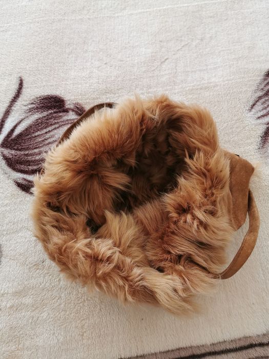 Geanta piele/blana naturala