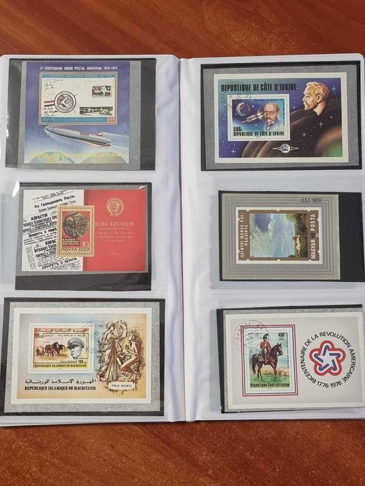 Colectie 250 COLITE FILATELICE, anii 1960-1970, straine USA, CCCP, etc