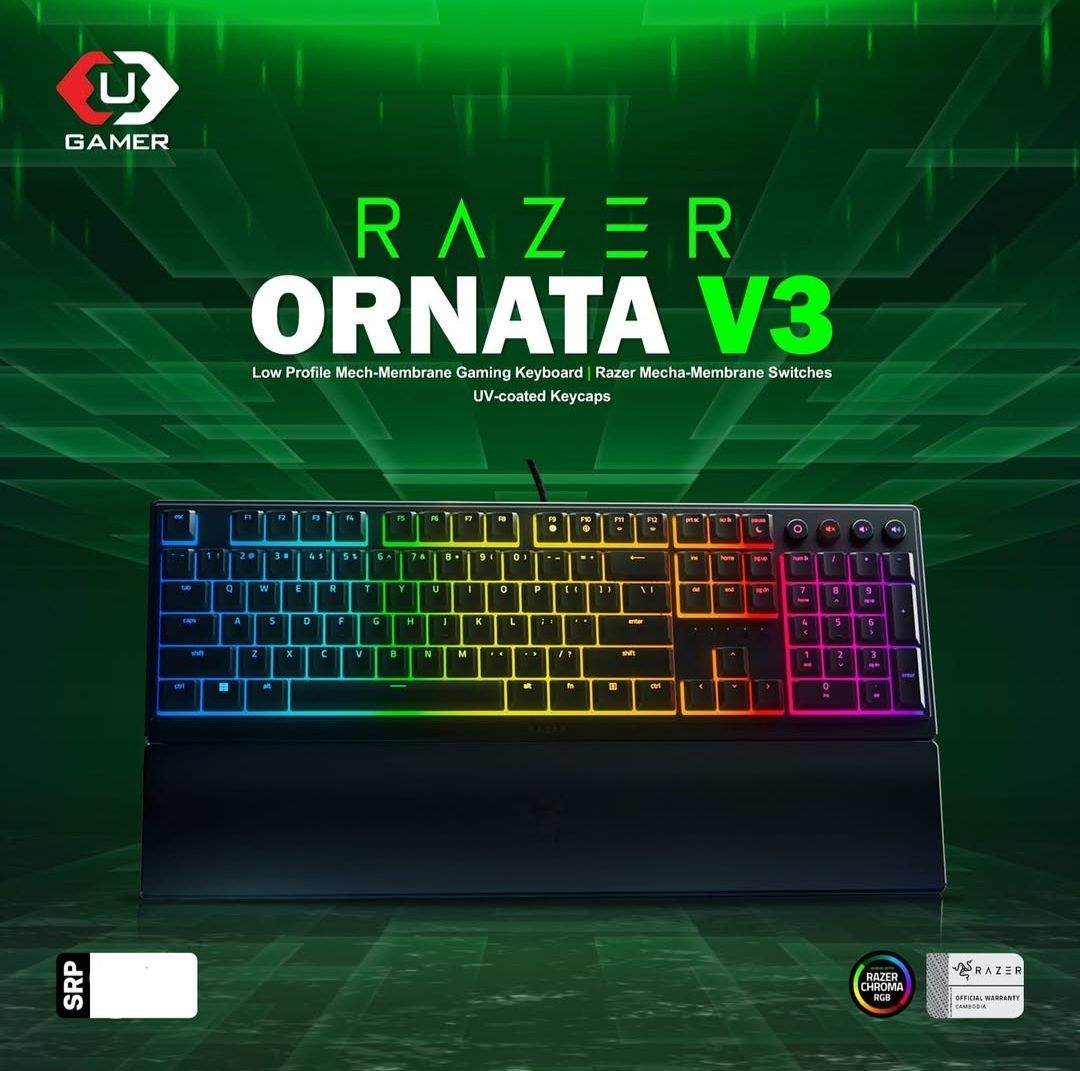 Razer Ornata V3 СКИДКА Low Profile Mecha-Membrane Клавиатура