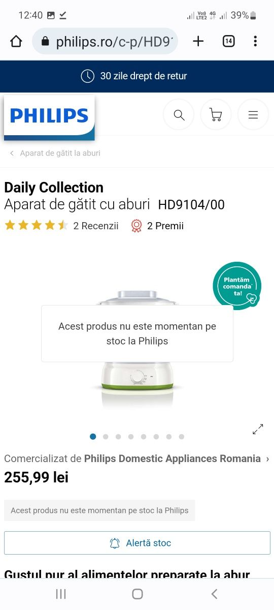 Vand steamer Philips Daily Collection model HD9104