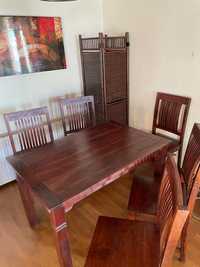 Masa dining set lemn masiv