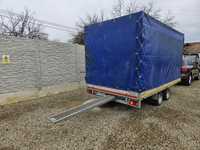 Remorca trailer Eduard cu prelata 4x2 metri de 2700 kg