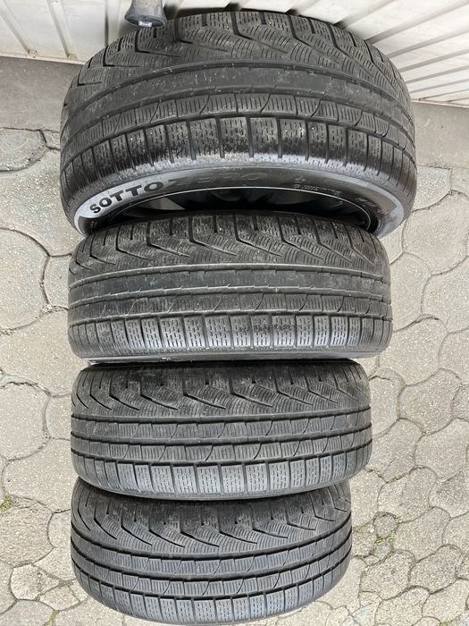 Jante aliaj 5x112mm, anvelope iarna 245/45 R19, Audi A4 A5 A6 A7 A8 Q3