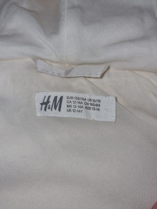 Blăniță alba H&M, mărimea 158-164