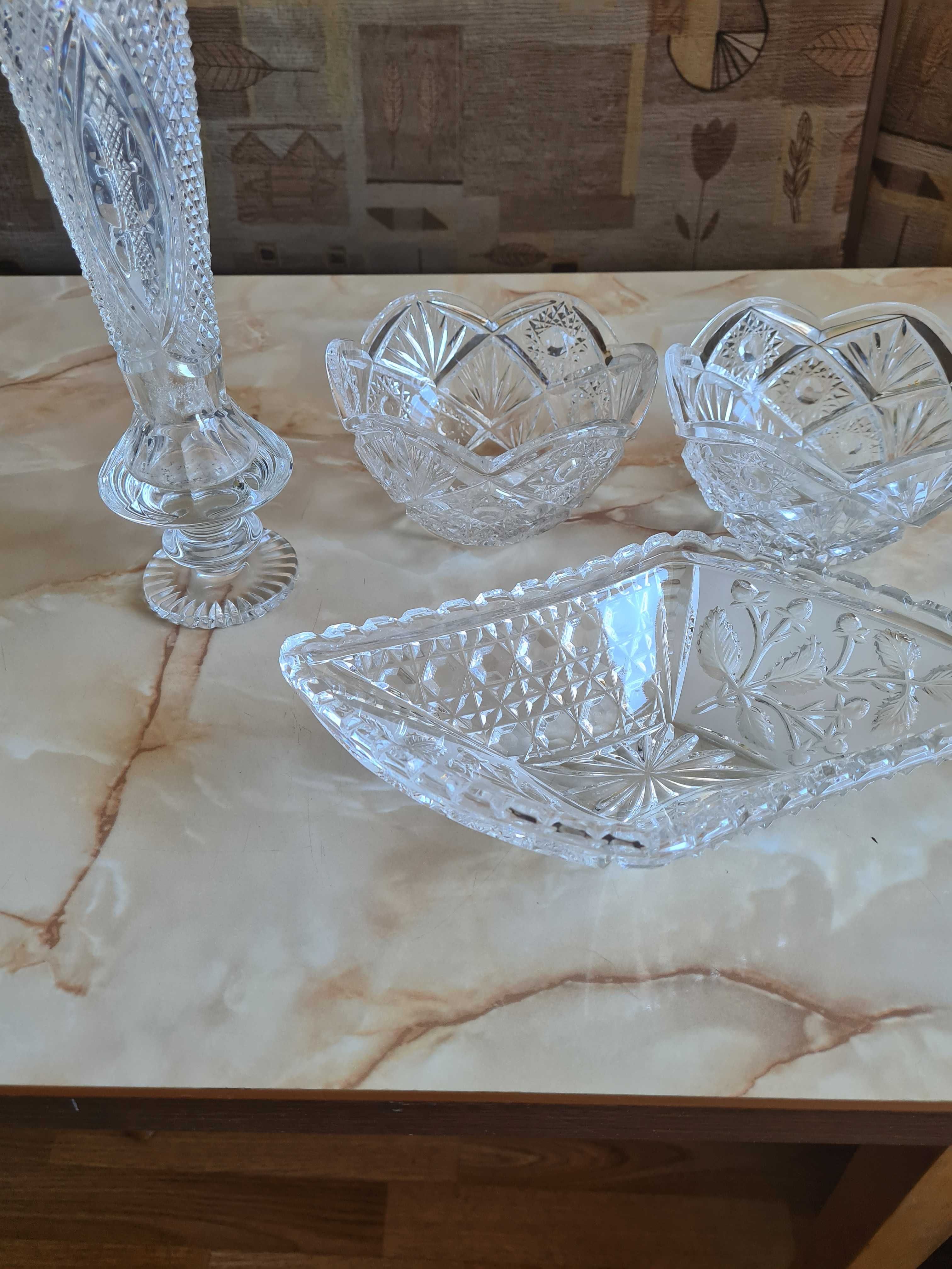 Хрустальные вазы салатницы Cristal Samobor