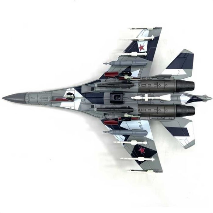 Macheta avion metalica Su-35 Super Flanker 1:100 23cm