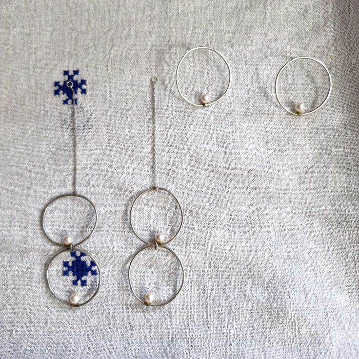 Cercei din argint Alexandra Nacu