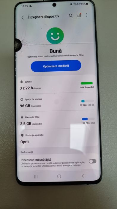 Samsung Galaxy S20 Plus – 128 GB  Display defect