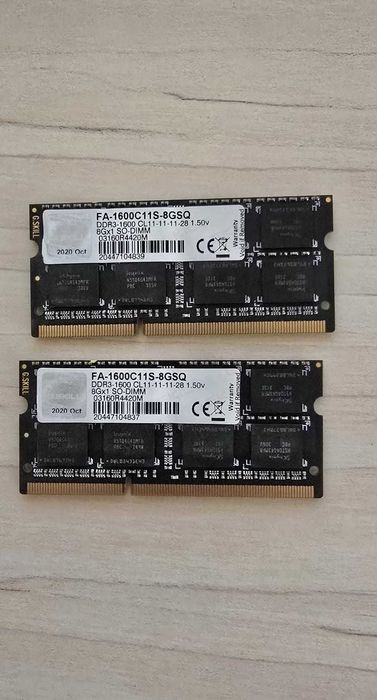 Memorie RAM laptop 16GB DDR3 1600MHz