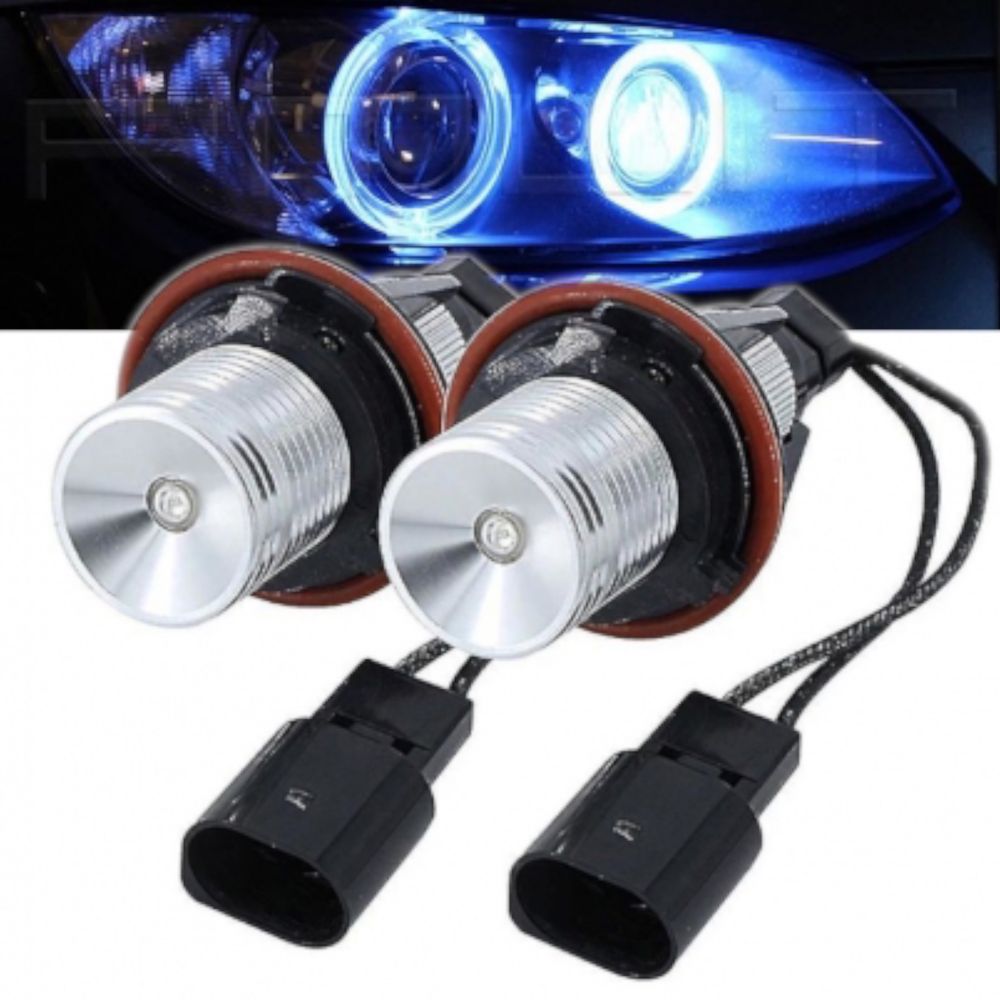 СИНИ LED крушки Angel Eyes ангелски очи за BMW E39 E60 E83 E87 Canbus