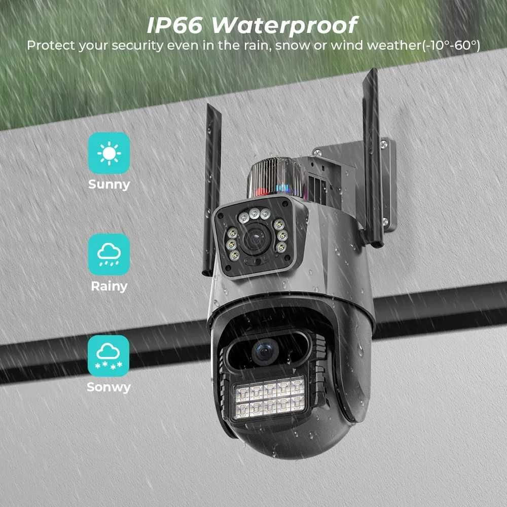 Камера за наблюдение STELS SL80, IP Wi-Fi, PTZ камера, 4K Ultra HD,8MP