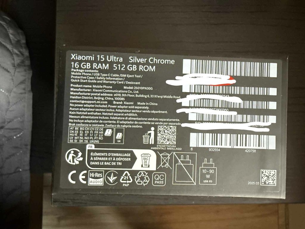 Xiaomi 15 ultra 512GB