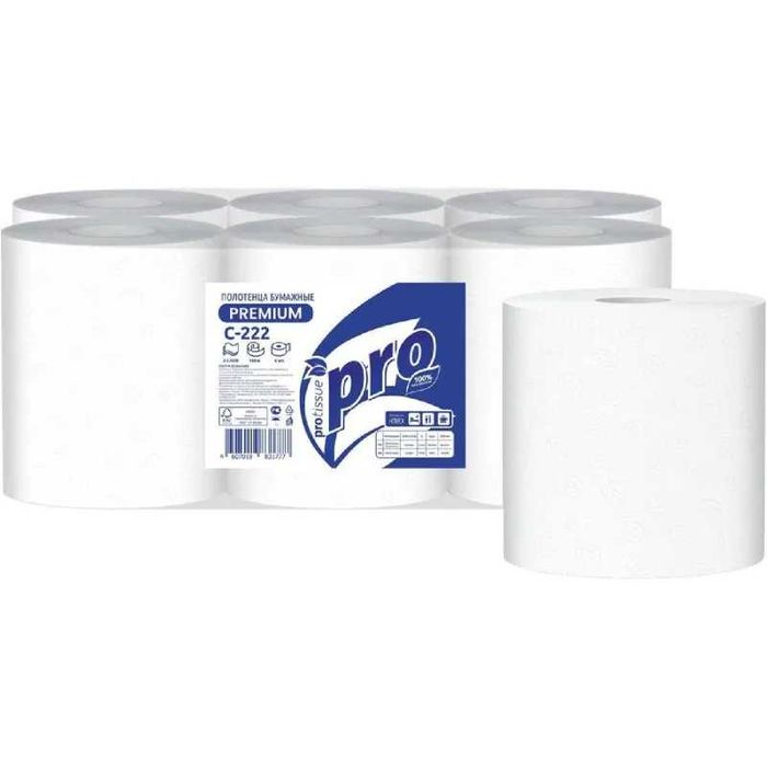 Бумажные полотенца в рулоне для диспенсера.«Аналог Tork» 2 слоя. 150 м