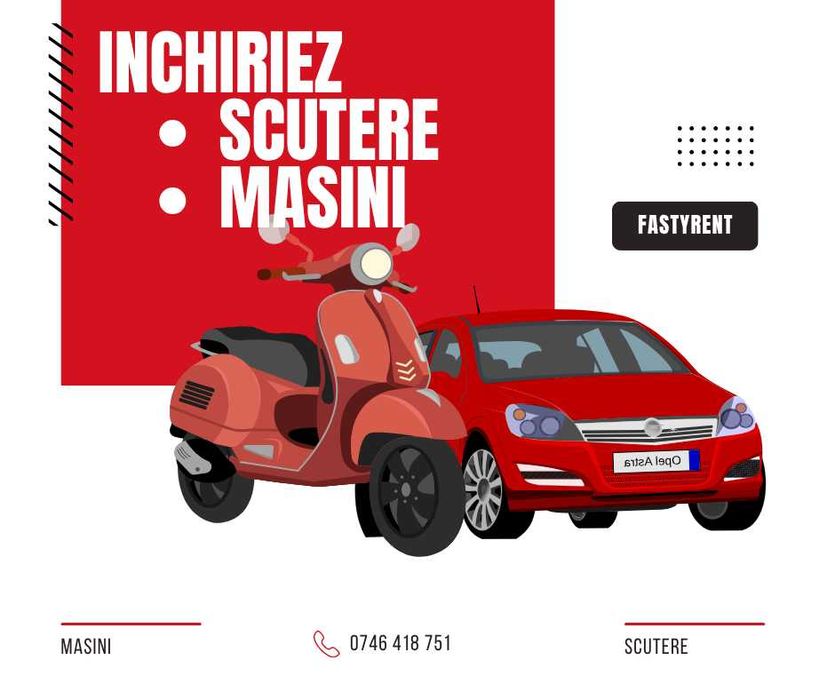 Închirieri scutere & mașini pentru livratori!