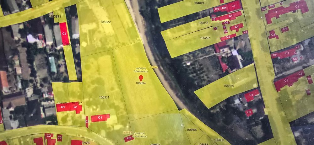 Vând 5 loturi teren intravilan Lumina începând de la 403 mp