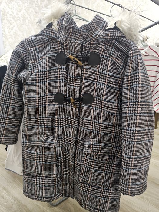 Тренч, плащ для девочек, 9-10 лет, zara, lc waikiki, blue button