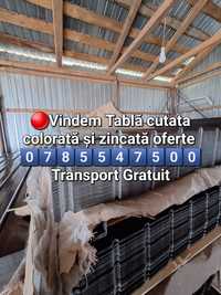 Tablă cutata colorată și zincată oferte 
Transport Gratuit 0.2;0.3;0.3