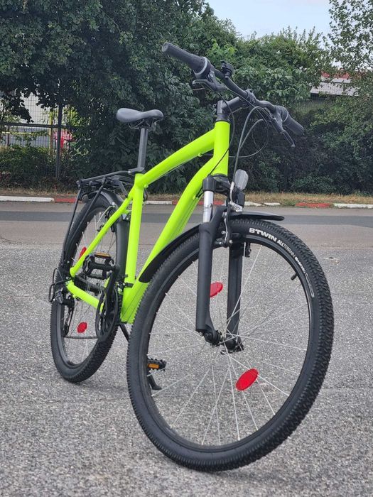 Rockrider ST100 XL, roti 27.5 cu portbagaj si aparatoare incluse