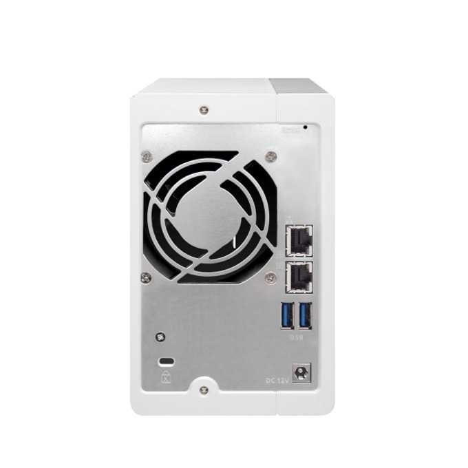 NAS QNAP TS-231P2 –Разширена RAM памет 8GB + 2x2TB хард диска WD Black