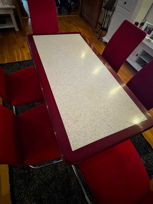 Set Scaune Design Italian Effezeta Cantilever Anii 70 80 Masa Cadou