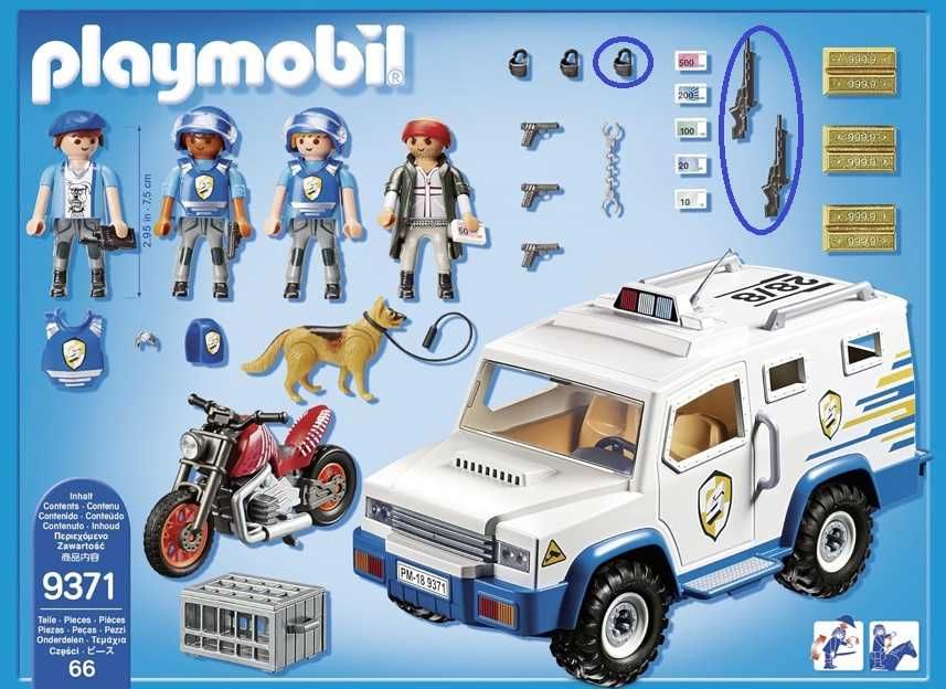 Jucarie Playmobil Masina de politie blindata