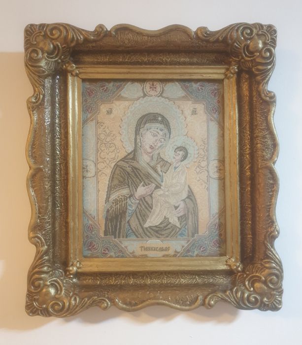 Icoana goblen cusuta manual